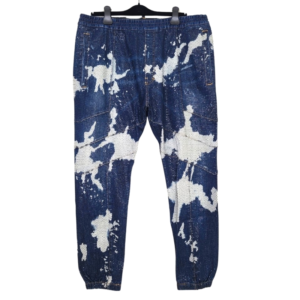 🇨🇦 NWOT DSQUARED2 🍁 Crystal Embellished Jogging Brad Pants - 40" Waist